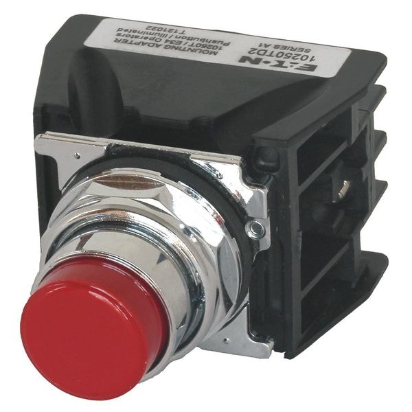 Botón de empuje para zonas peligrosas de Eaton con contactos, 30 mm, 2 NC, 2 NO, Rojo - 10250T709R