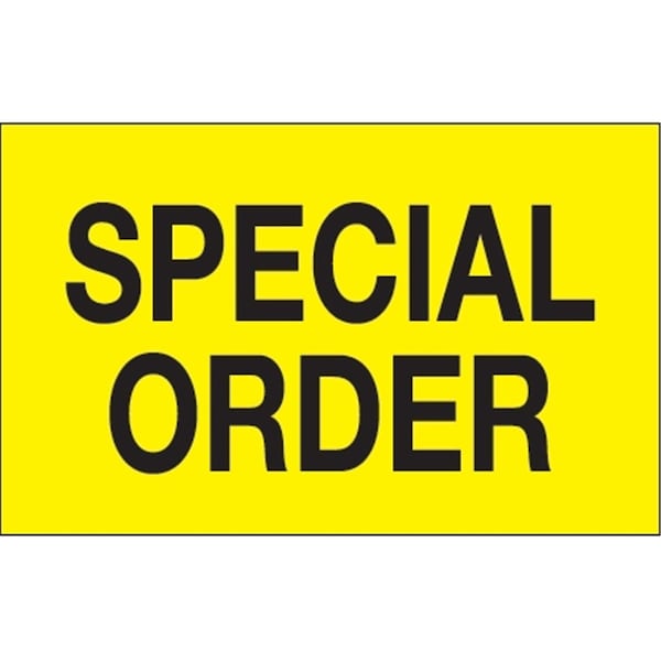 Bondad 1.25 x 2 in. - Special Order Fluorescent Yellow Labels - BO3348796