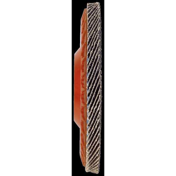 Tryolit Abrasives TYROLIT Premium LONGLIFE Trimmable Flap Disc, 4-1/2" x 7/8", Type 27, ZA 80 Grit - 680376