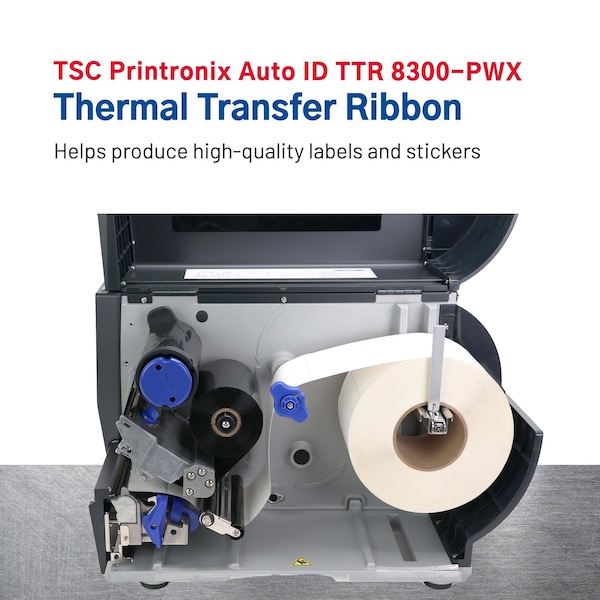 Tsc 8300-PWX Thermal Transfer Ribbon, 110 mm x 625 m, 1 Core, 4.33 x 2051', 6/PK - P140285-001