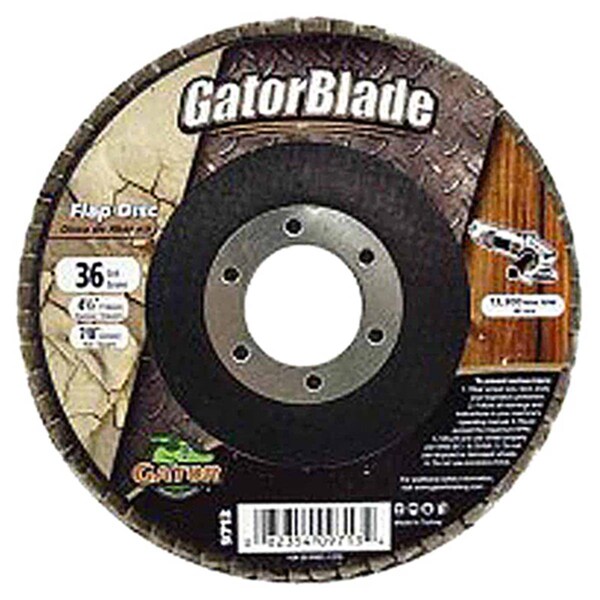 Gator Finishing 9713-1 4.5 in. 36 Grit Zirconium Oxide Flap Disc - 198170