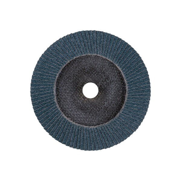 Pferd 7" x 7/8" A.H. POLIFAN Flap Disc - Z SG POWER STEELOX, Zirconia, 40 Grit, Conical - 62228
