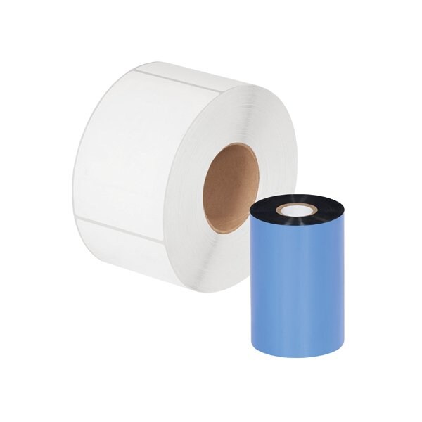 Bsc Preferred 4.33'' x 1476' Black Zebra Thermal Transfer Ribbons - Wax, 24PK - BUY00015143