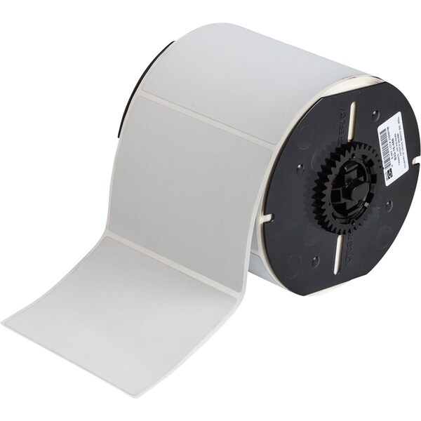 Brady B33 Series Metallized Polyester Permanent Labels 3in H x 4in W LGT GR 500/RL - B33-76-486