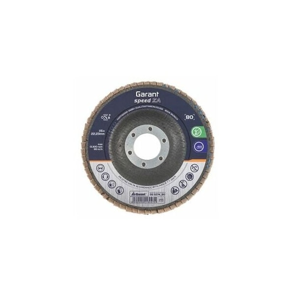 Garant Speed ZA Flap Disc, Dia: 115 mm, Grit: 80 - 565274 80