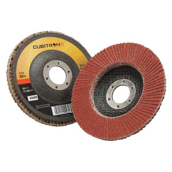 3M Cubitron Flap Disc, T27, 4-1/2in. x 7/8in., 60 - 7000148182