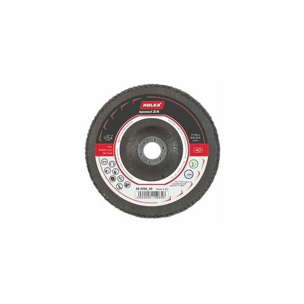 Holex Speed ZA Flap Disc, Dia: 178 mm, Grit: 80 - 565296 80