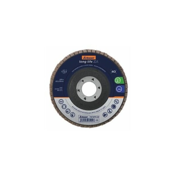 Garant Long Life ZA Flap Disc, Dia: 115 mm, Grit: 40 - 565269 40