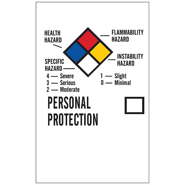 Brady NFPA Label, 2 In.H, 1-1/4 In.W, Paper, PK500 - 99199