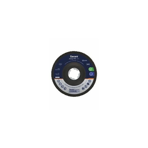Garant X-LOCK Flap Disc for Stainless Steel, ZA, Dia: 125 mm, Grit: 40 - 565279 40