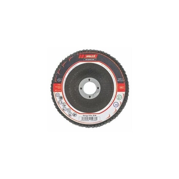 Holex Long Life ZA Flap Disc, Dia: 100 mm, Grit: 80 - 565283 80