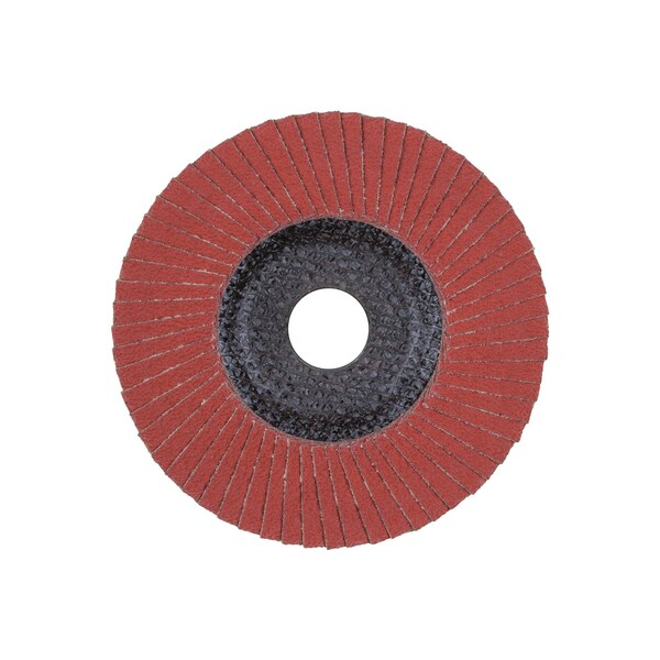 Pferd 5" x 7/8" A.H. POLIFAN Flap Disc - A-COOL SG INOX+ALU, Aluminum oxide, 40 Grit, Flat - 62365
