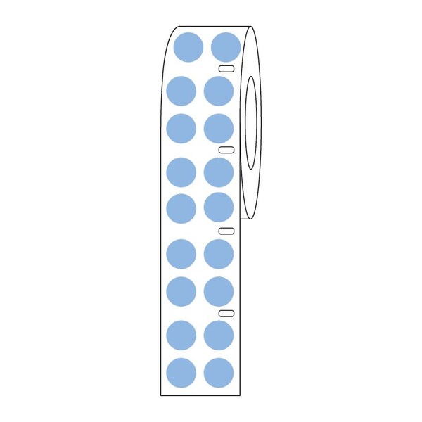Globe Scientific Label Roll, Cryo, Direct Thermal, 13mm Dots, for 2.0mL Tubes, Green, 4000PK - LTC-13G