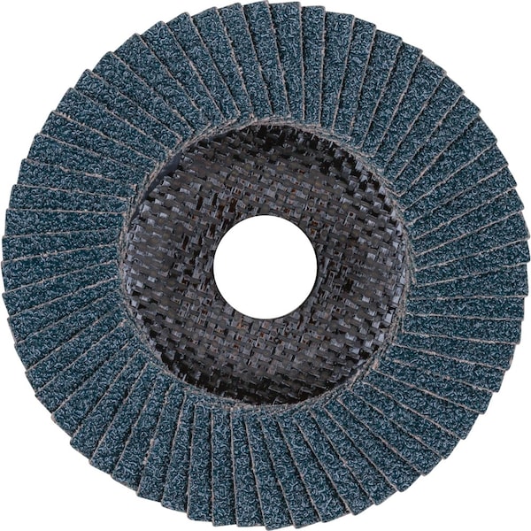 Pferd Flap Disc, 4-1/2''x7/8, Z SG POWER STEELOX, 50 Grit, T27, Flat, Zirconia - 64550