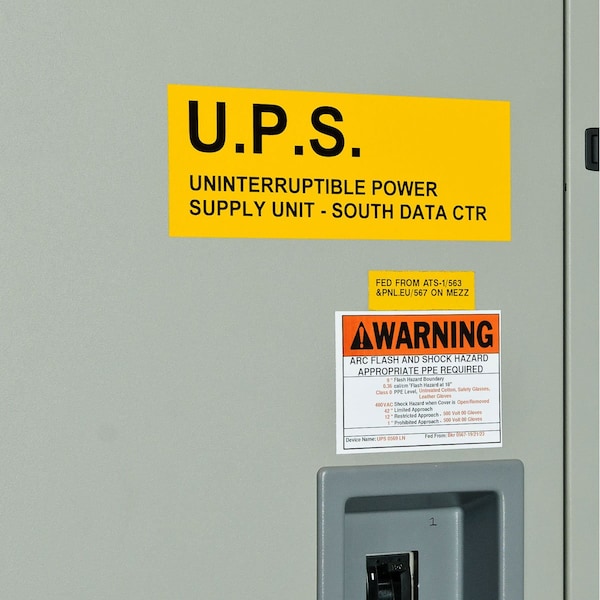 Brady Harsh Environment Multi-Purpose Polyester Labels for 3 in. Core Printers - 6 in. x 4 in. Yellow - THT-25-423-.5-YL