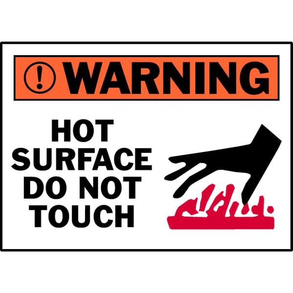 Brady Machine/Equipment Label, 3-1/2 In. H, PK5, 86161 - 86161