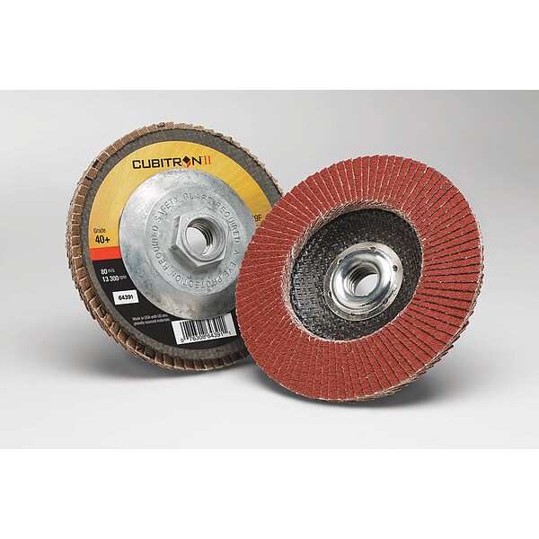 3M Cubitron Flap Disc, Type 29, 4" dia., 40 Grit - 7100104920