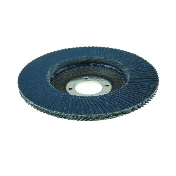 Weiler 4-1/2" Tiger Disc Abrasive Flap Disc, Flat (TY27), 120Z, 7/8" - 50706