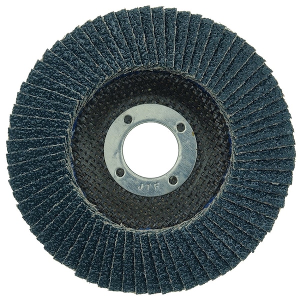 Weiler 4-1/2" Tiger Paw Abrasive Flap Disc, Angled (TY29), 40Z, 7/8" - 51119