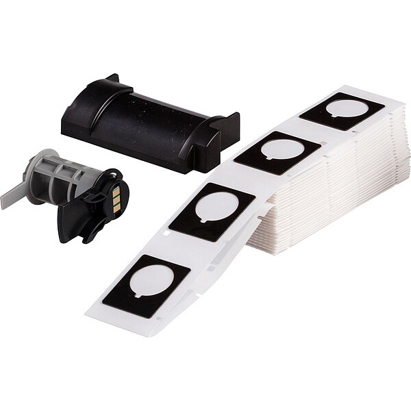 Brady Label, 1 13/64 in W, Black - M6-167-593-BK
