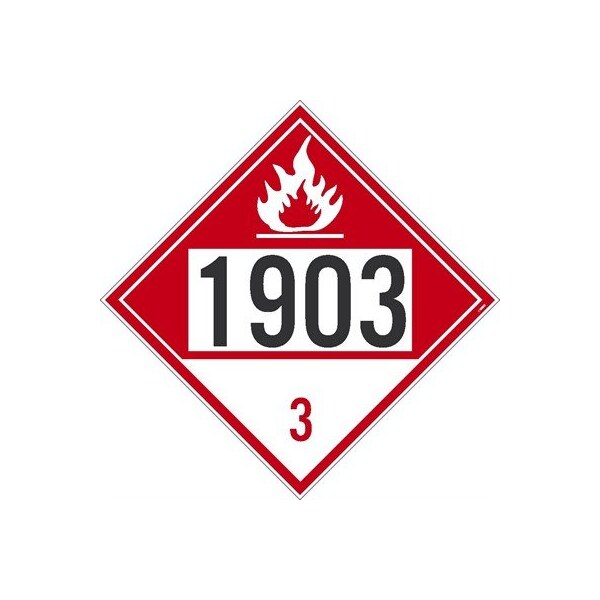 Nmc Oxidizer 5.1 Dot Placard Sign, Pk10, Material: Unrippable Vinyl - DL178BUV10