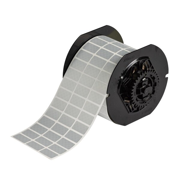 Brady B33 Series Tamper Evident Metallized Polyester Labels 0.5in H x 1in W SL 7000/RL - B33-5-438