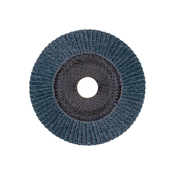 Pferd 5" x 7/8" A.H. POLIFAN Flap Disc - Z PSF EXTRA STEELOX, Zirconia, 40 Grit, Conical - 60633