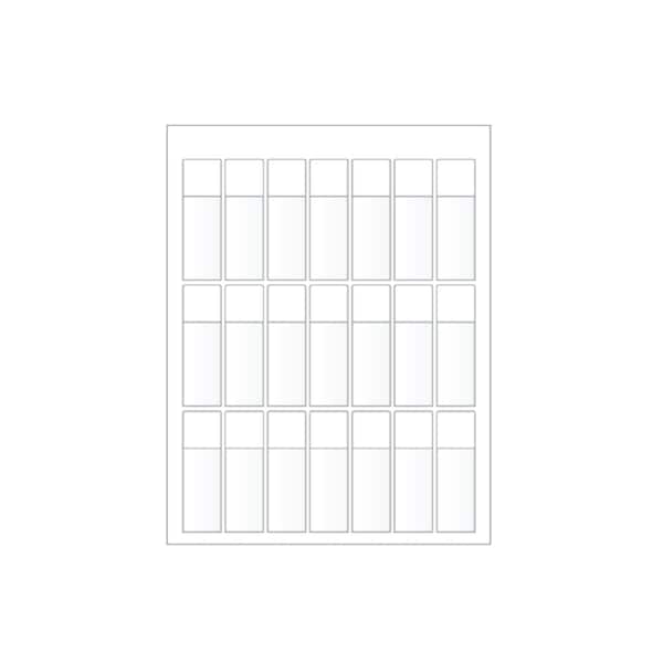Ziptape Laser Printer Label Sheet Sticker Paper - 1" W x 0.97" H , 210PK - ZT-LSL-78-602-10
