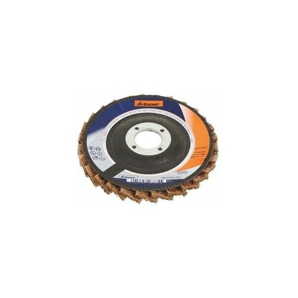 Garant Fleece Flap Disc, Dia: 115 mm, Grit: 100 - 566330 100
