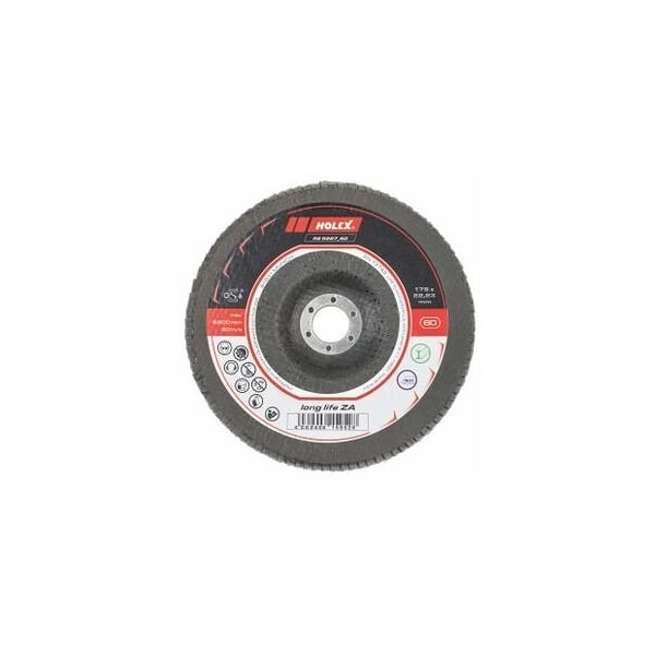Holex Long Life ZA Flap Disc, Dia: 178 mm, Grit: 60 - 565287 60