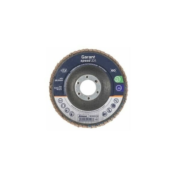 Garant Speed ZA Flap Disc, Dia: 115 mm, Grit: 60 - 565274 60