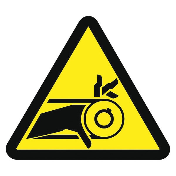 Nmc Belt Drive Entanglement Hazard Iso Label, Pk10 - ISO246AP