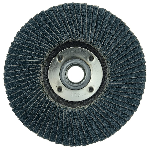 Weiler 4-1/2" Tiger Paw Density Flap Disc, Flat (TY27), 36Z, 5/8"-11 UNC - 51164