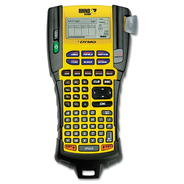 Dymo Rhino 5200 Industrial Label Maker, 5 Lines, 6.12 x 11.25 x 3.5 - 1755749