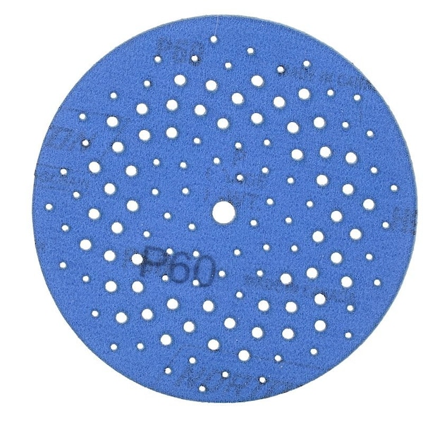 Norton Co 0 Sanding Disc, 5 in Dia, 1116 in Arbor, Coated, 60 Grit, Coarse, Alumina Ceramic Abrasive, Spiral - 3233