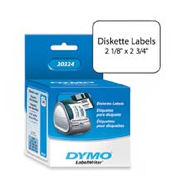 Dymo Corporation Diskette Labels- 2-.13in.x2-.75in.- White - DY463194