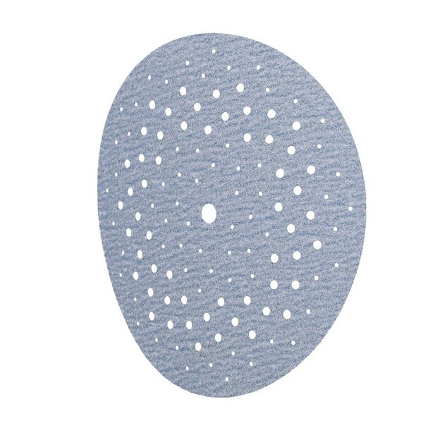 Norton Co 0 Sanding Disc, 5 in Dia, 1116 in Arbor, Coated, P150 Grit, Fine, Alumina Ceramic Abrasive, Spiral - 3229