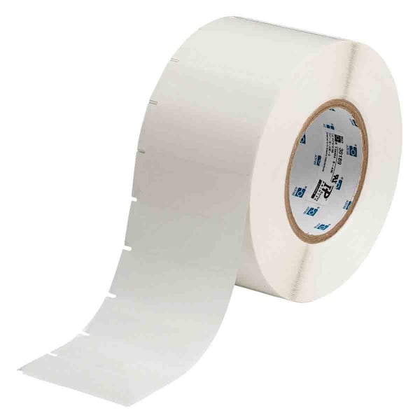 Brady Clear Removable Polyester Labels 1 in H x 3 in W Clear 3000/RL - THT-18-522-3