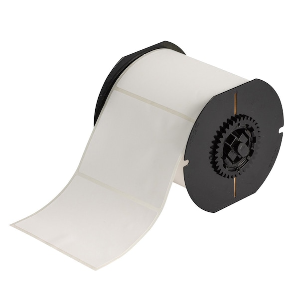 Brady B33 Series Self-Extinguishing Polyester Labels 3 in H x 4 in W White 500/RL - B33-76-443