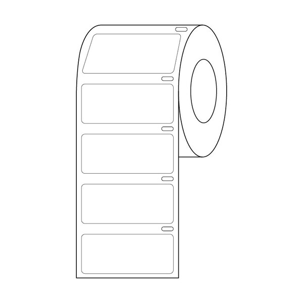Globe Scientific Label Roll, Cryo, Direct Thermal, 51x19mm, for Large Tubes, Racks and Boxes, Blue, 500PK - LTC-51X19B