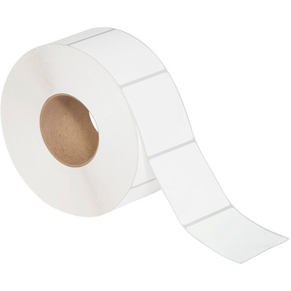 Tape Logic 1 1/2 x 1 1/2in White Thermal Transfer Labels - THL608