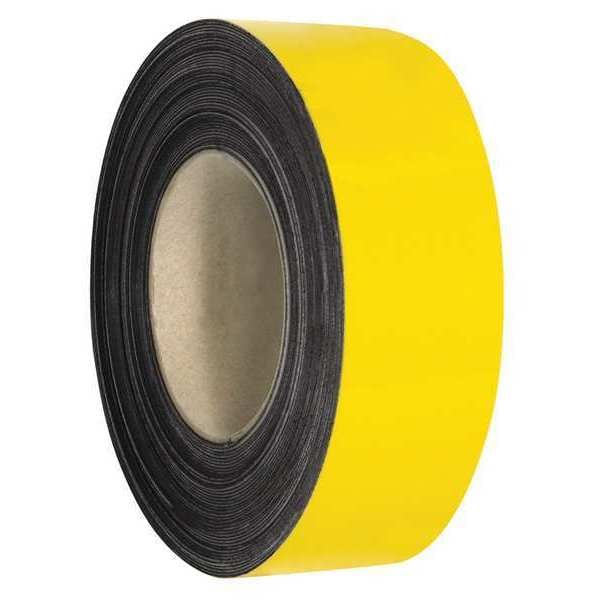 Partners Brand Warehouse Labels, Magnetic Rolls, 2" x 50', Yellow, 1/Case - LH123