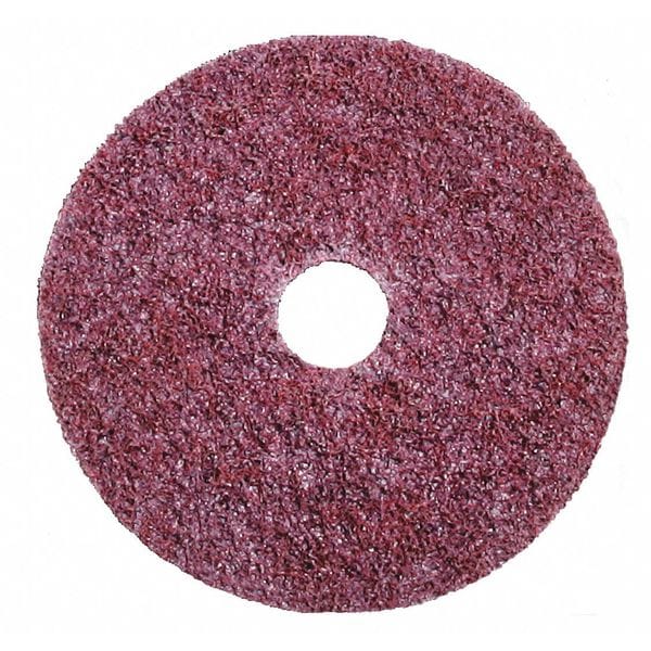 Scotch-Brite Light Grinding/Blendng Dsc, 4"x5/8", PK100, 4" Dia, Center Hole, Aluminum Oxide, Non-Woven Type - 7100106740