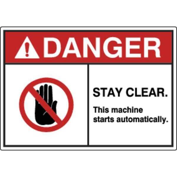 Zoro Select Label, Machine/Equipment, 3-1/2 in. H, PK5, HWL-535-740-5PK - HWL-535-740-5PK