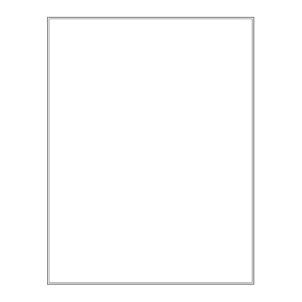 Labelmaster Blank Paper Die-Cut Laser, PK100, LZC1W - LZC1W