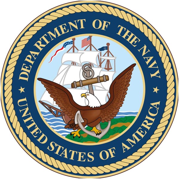 Nmc Department Of The Navy Hard Hat Label, Pk25, Material: Pressure Sensitive Vinyl .002 - HH154