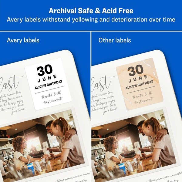 Avery Label, Id, 1.25X1.7,480, Wht 480PK - AVE6570