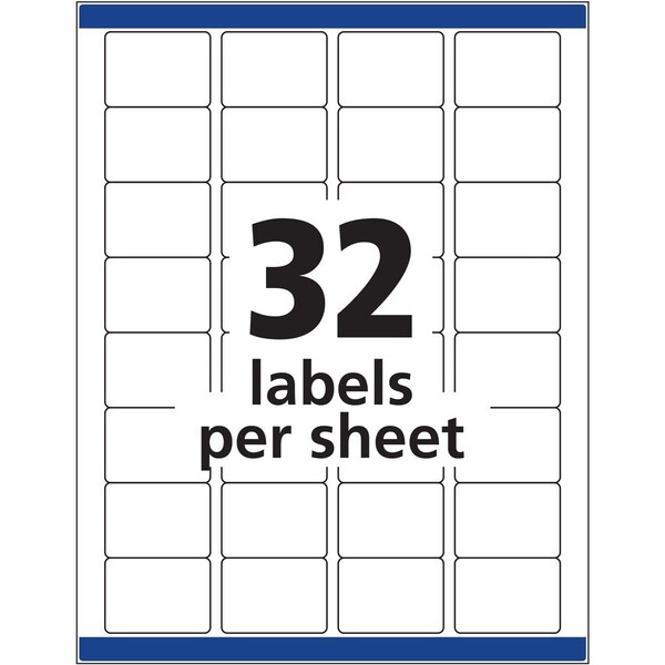 Avery Label, Id, 1.25X1.7,480, Wht 480PK - AVE6570