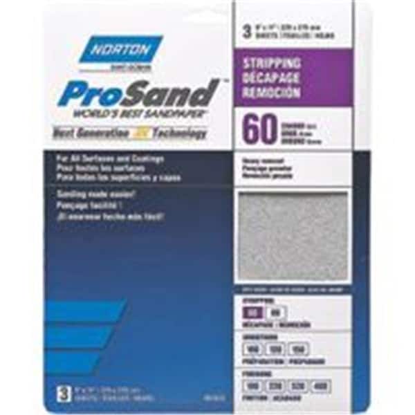 Norton Co Norton Sndpapr Prosand 9X11 Hndpk 60 2622 - 3306669