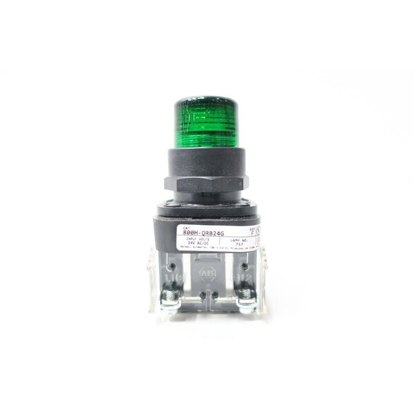 Allen Bradley SER F ILUMINADO VERDE 24V-CA 24V-CD BOTÓN DE PRESIÓN - 800H-QRB24G